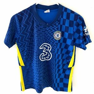 Chelsea FC 2021-22 Christian Pulisic Home Kit/Jersey, Size: Youth Medium (28)